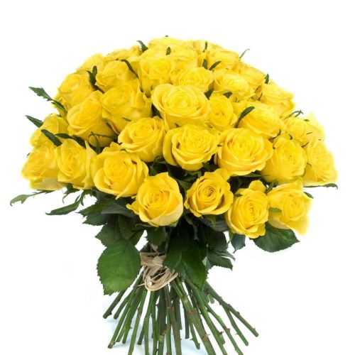 Заказать букет из 35-ти желтых роз с доставкой по метро Алексеевка